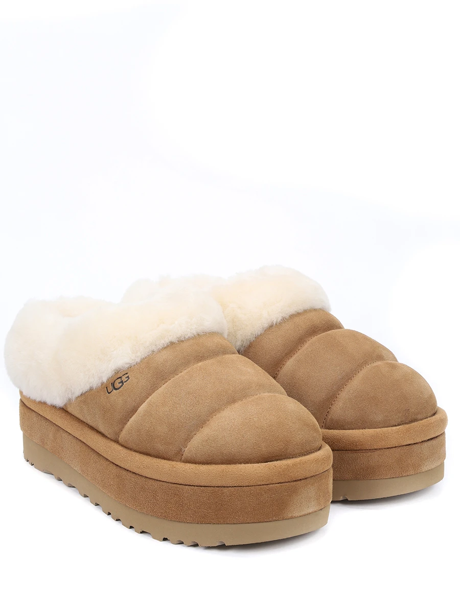 Сабо замшевые на меху UGG 1146390-CHE CHESTNUT Рыжий  Фото 2