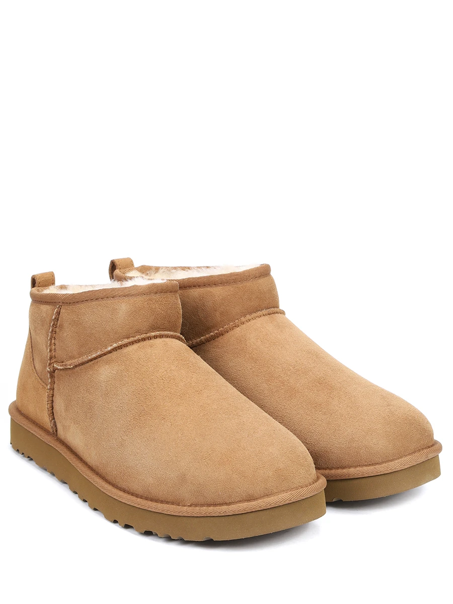 Угги замшевые на меху UGG 1137391-CHE CHESTNUT Рыжий  Фото 2