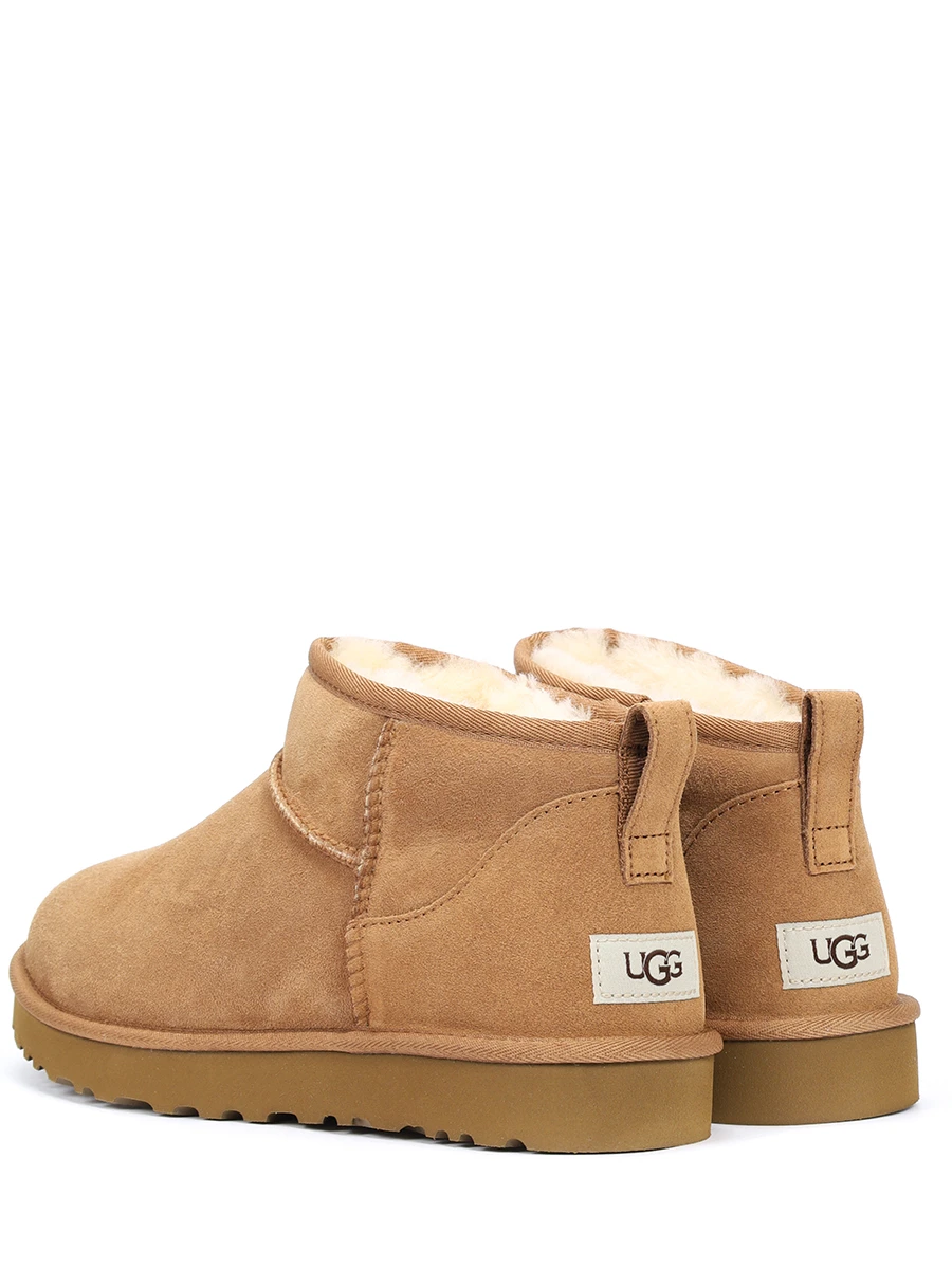 Угги замшевые на меху UGG 1137391-CHE CHESTNUT Рыжий  Фото 4