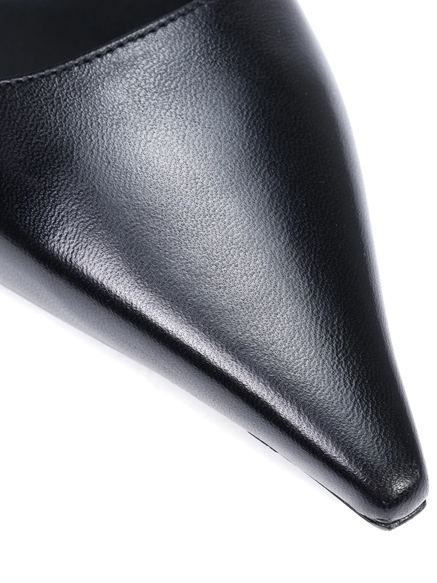 Туфли кожаные JIMMY CHOO AMEL 50 NAP BLACK Черный  Фото 5