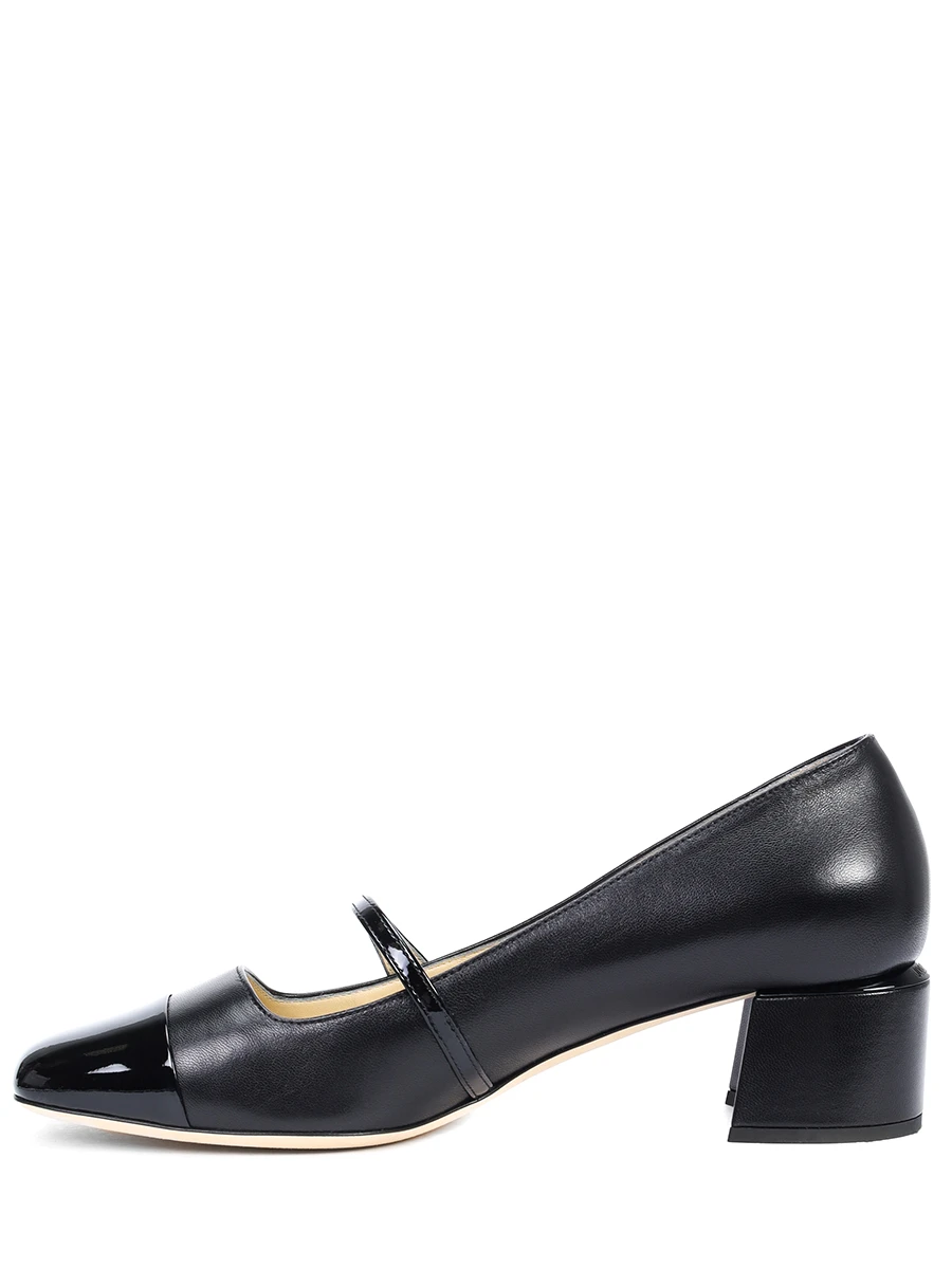 Туфли кожаные JIMMY CHOO ELISA 45 PTZ BLACK/BLACK Черный  Фото 3
