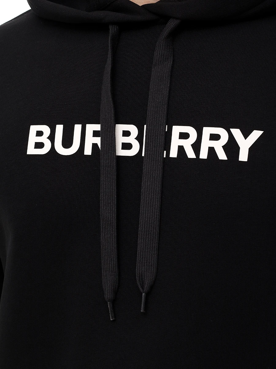 Худи хлопковое BURBERRY 8096363 Черный  Фото 5