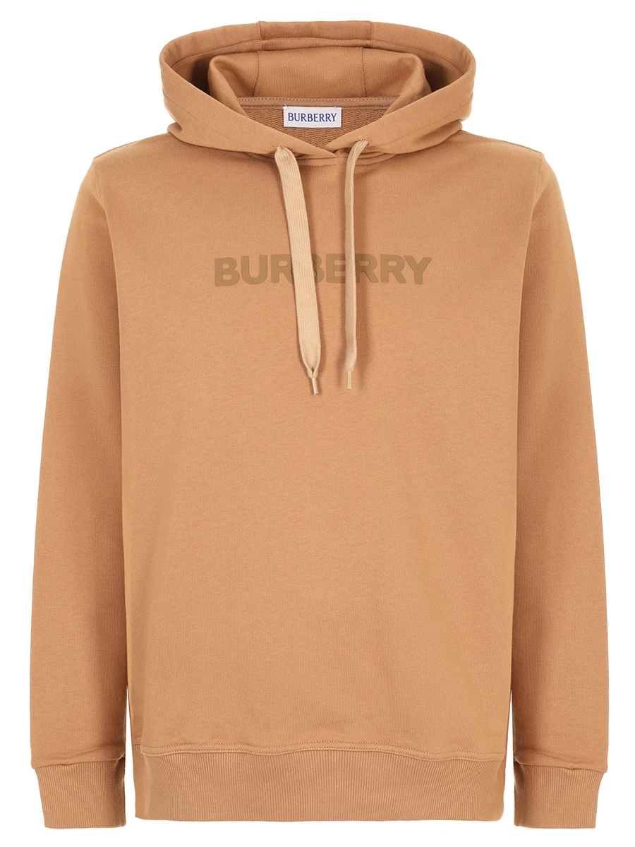 Худи хлопковое BURBERRY 8096364 Бежевый 