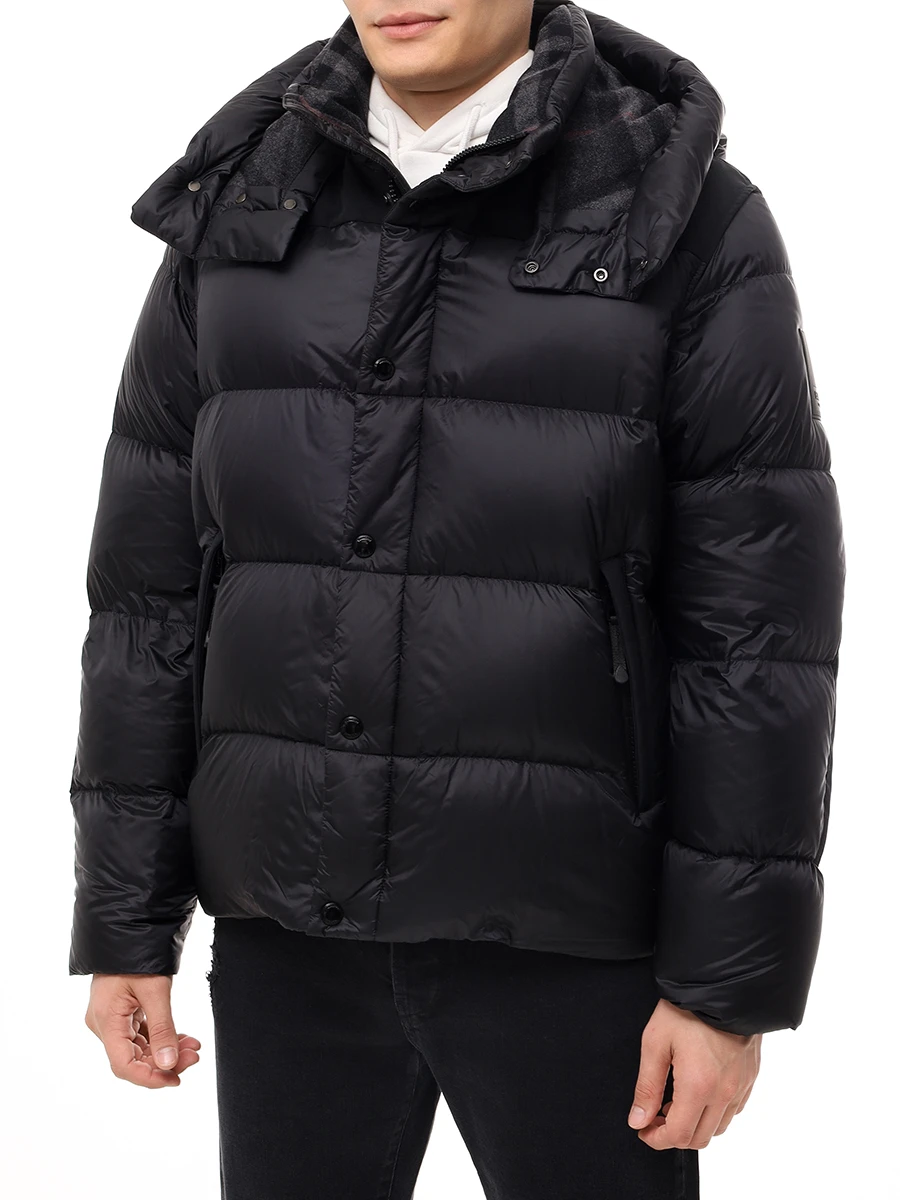 Пуховик стеганый BURBERRY 8096382 Черный  Фото 4