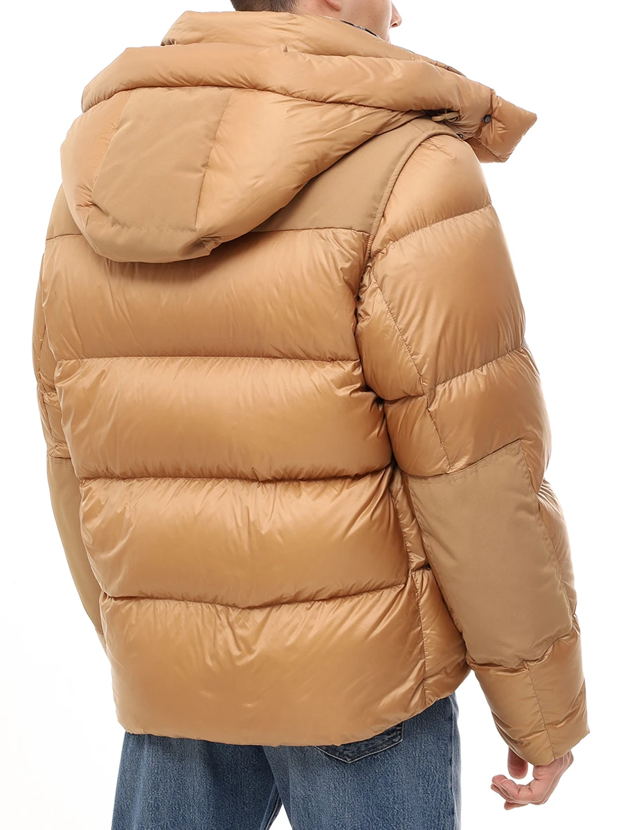 Пуховик стеганый BURBERRY 8096383 Бежевый  Фото 3