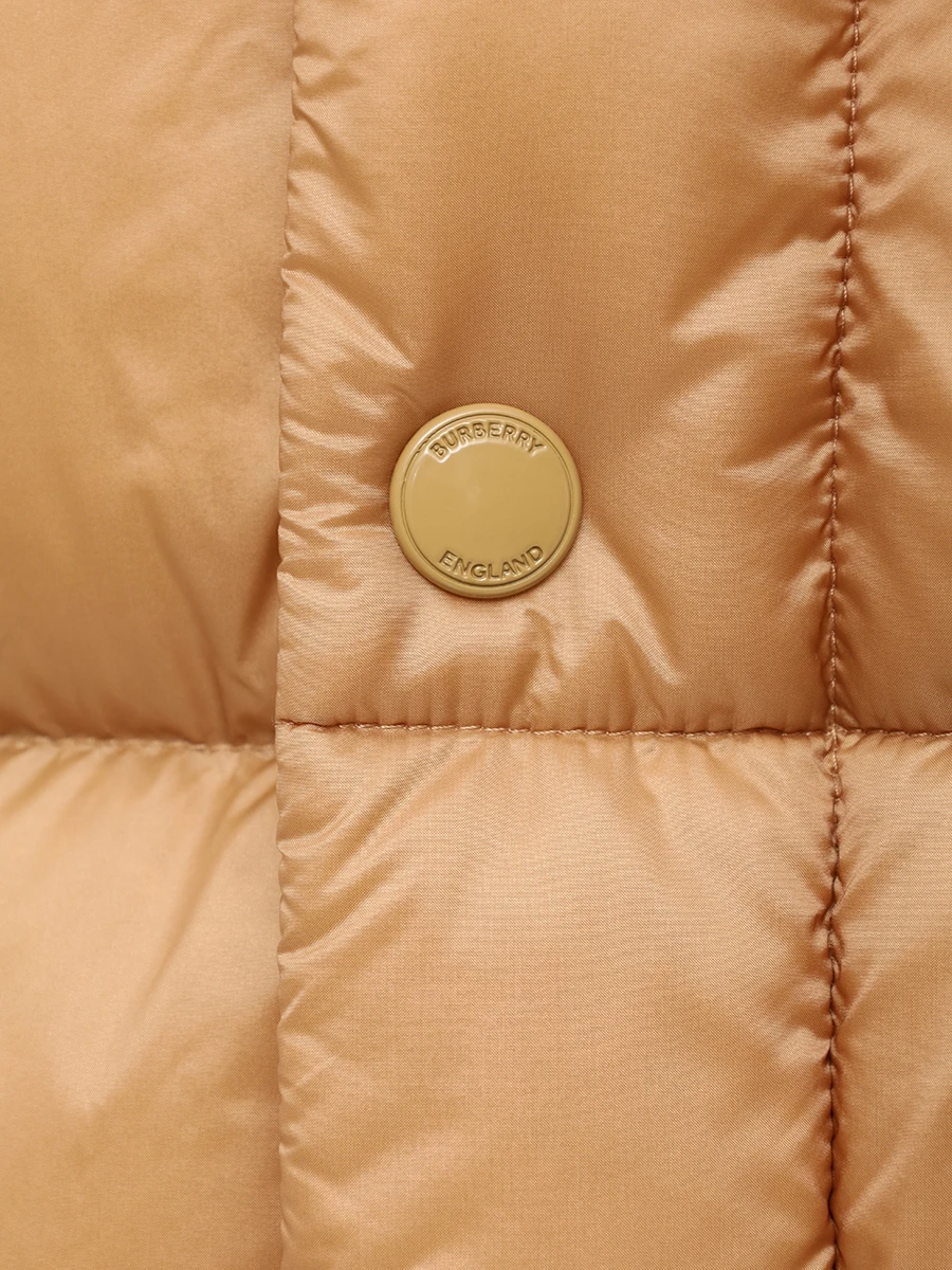 Пуховик стеганый BURBERRY 8096383 Бежевый  Фото 6