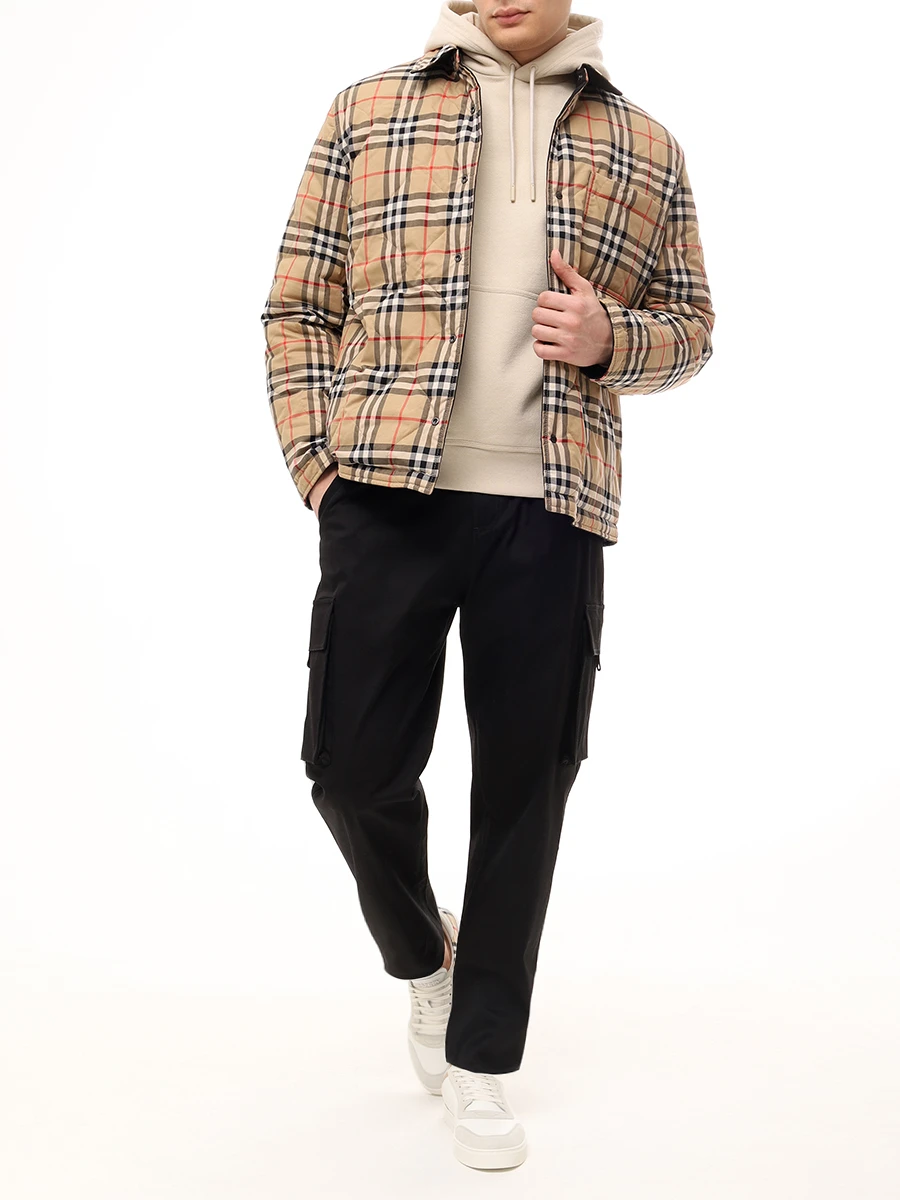 Куртка двусторонняя стеганая BURBERRY 8100137 Черный  Фото 2