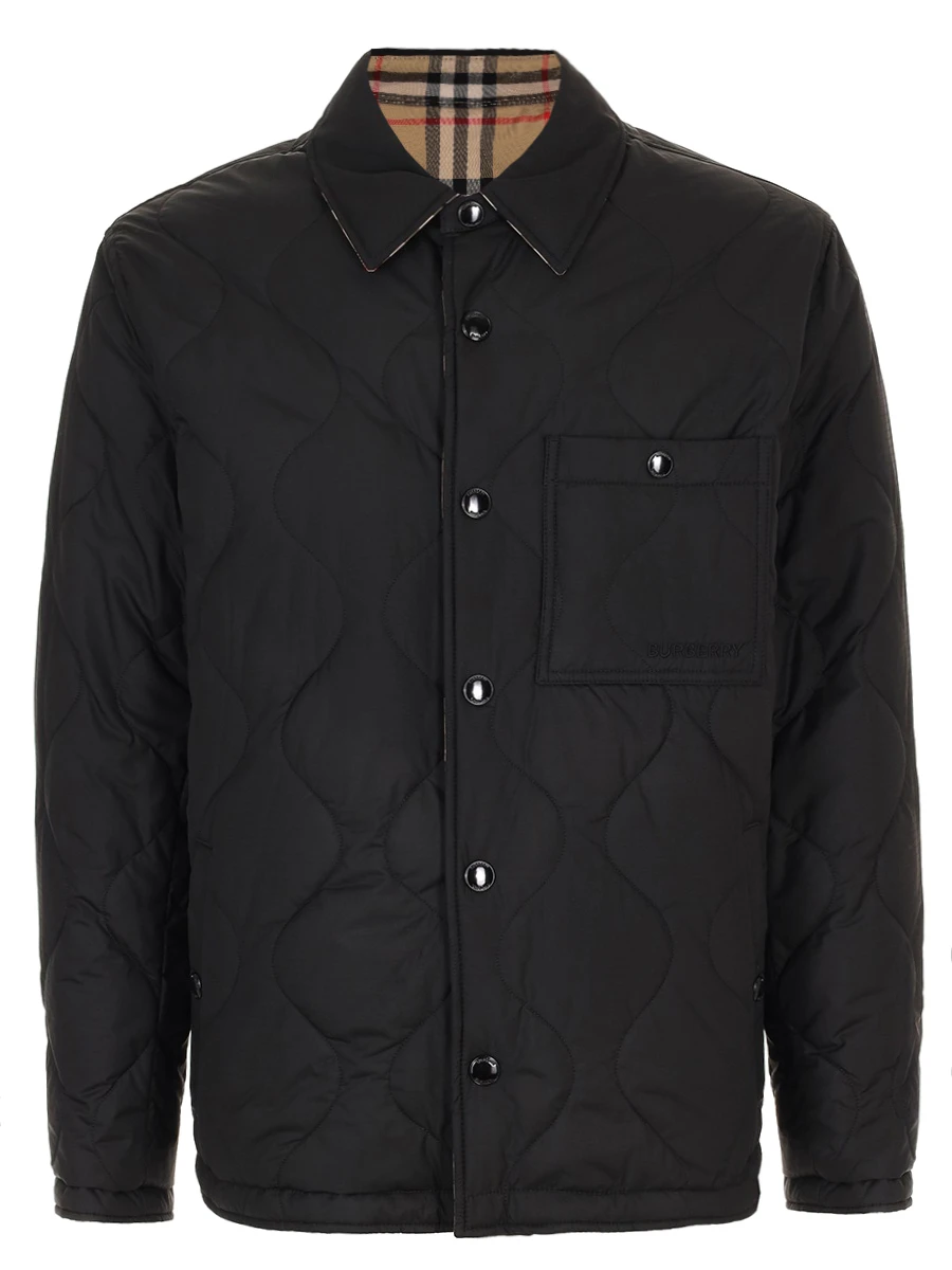 Куртка двусторонняя стеганая BURBERRY 8100137 Черный  Фото 3