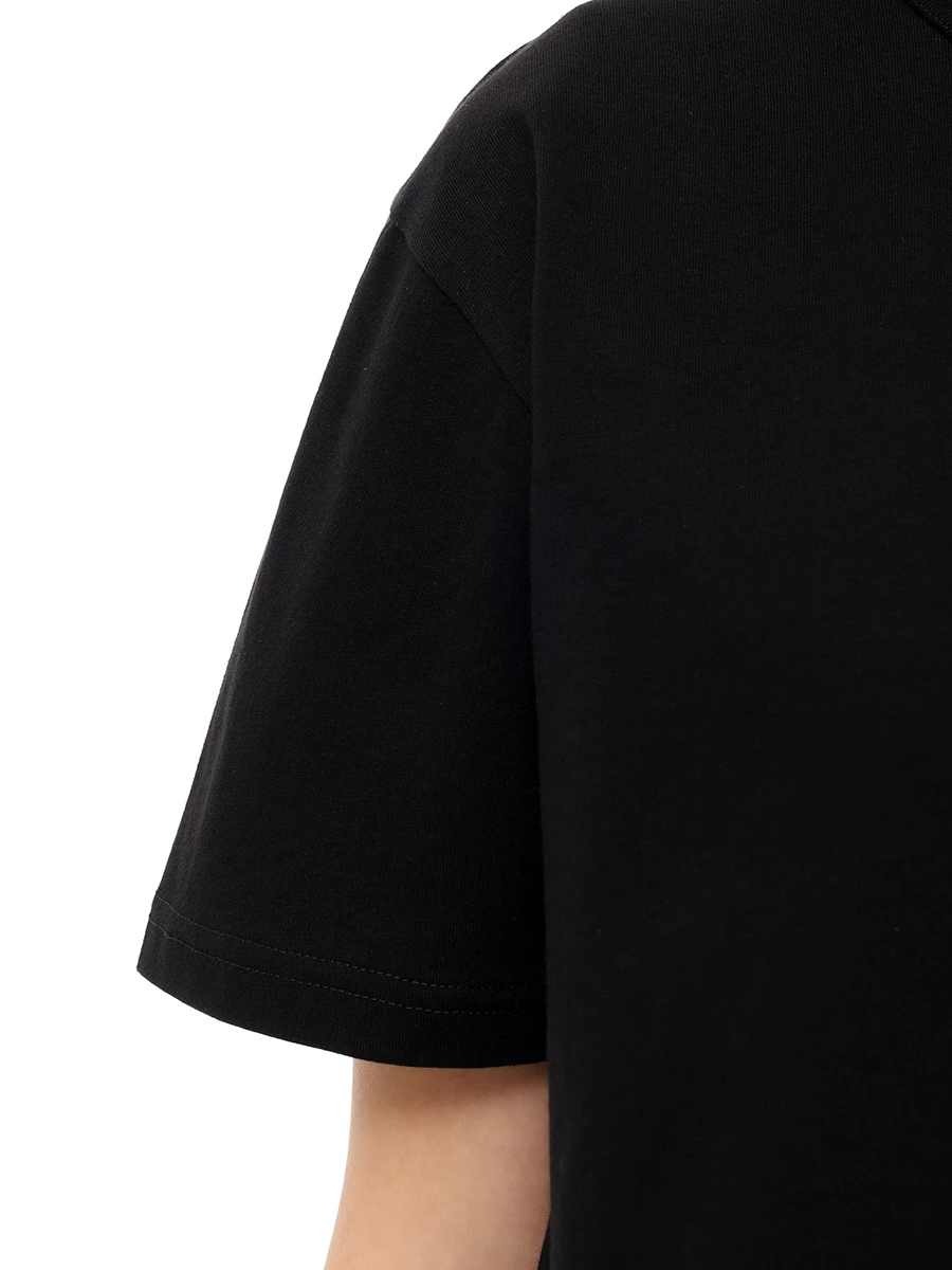 Футболка хлопковая ALEXANDER WANG 4CC3241520 001 Черный  Фото 5
