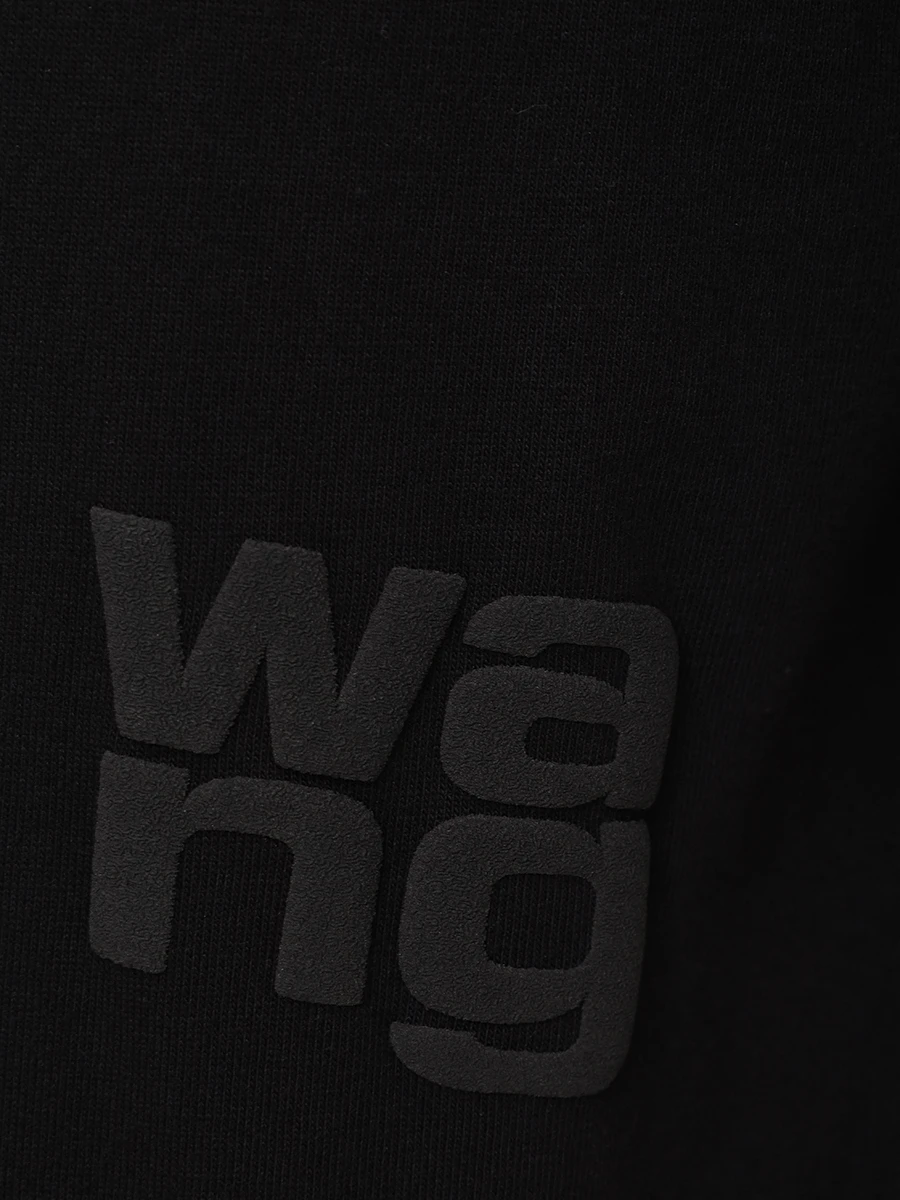 Футболка хлопковая ALEXANDER WANG 4CC3241520 001 Черный  Фото 6