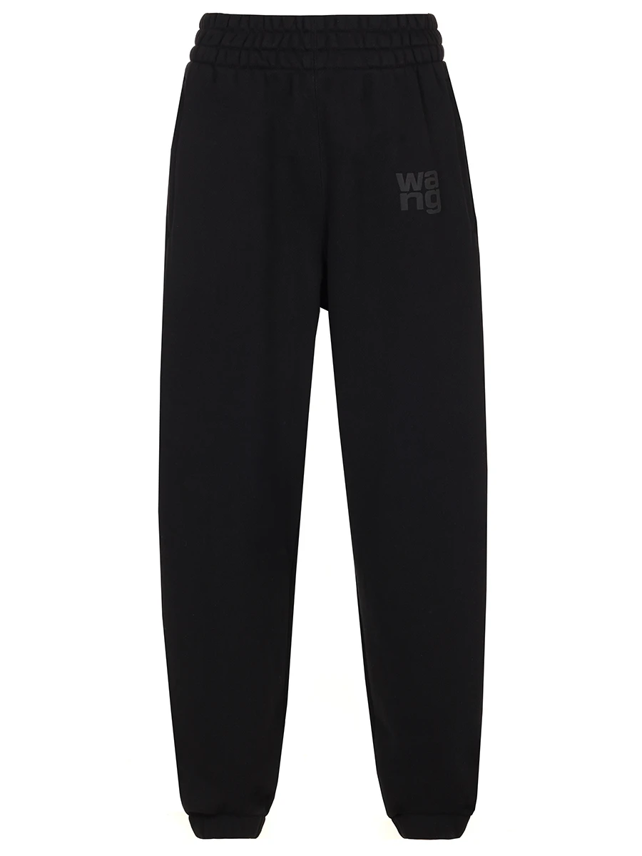 Брюки хлопковые ALEXANDER WANG 4CC3244399 001 Черный 