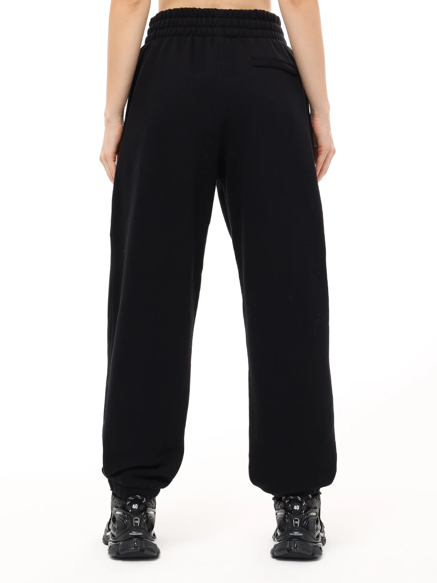 Брюки хлопковые ALEXANDER WANG 4CC3244399 001 Черный  Фото 3