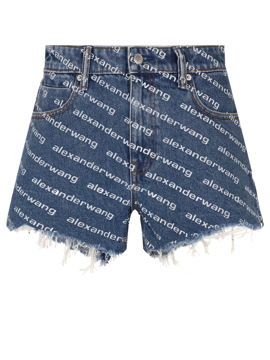 Шорты джинсовые ALEXANDER WANG 4DC1214897 460 Деним 