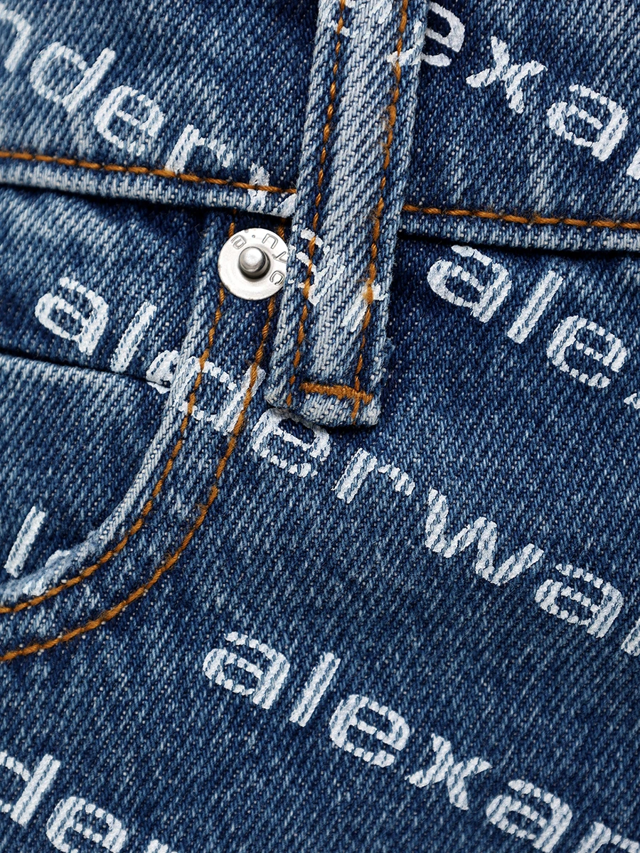Шорты джинсовые ALEXANDER WANG 4DC1214897 460 Деним  Фото 6