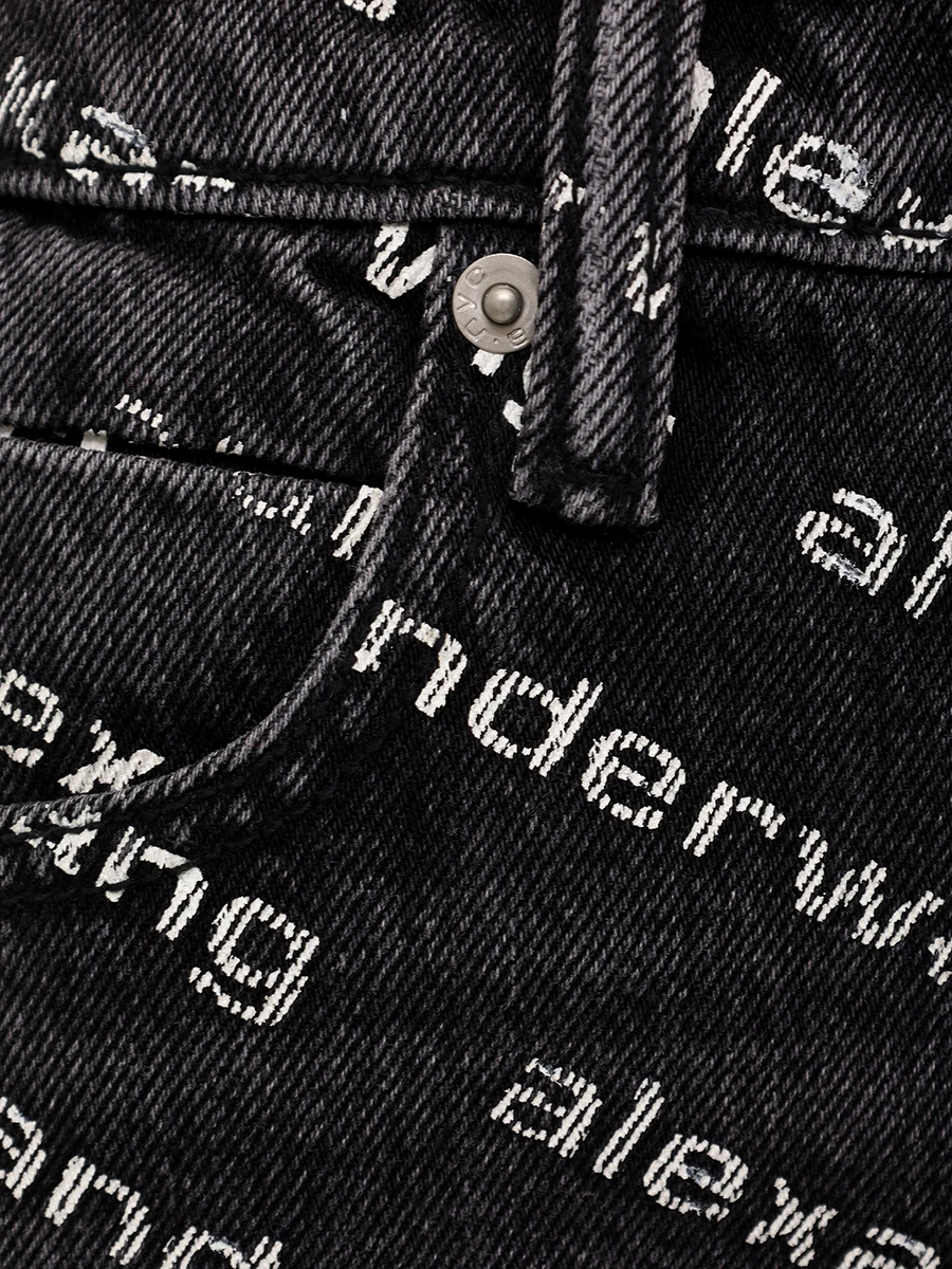 Шорты джинсовые ALEXANDER WANG 4DC1214896 060 Черный  Фото 6