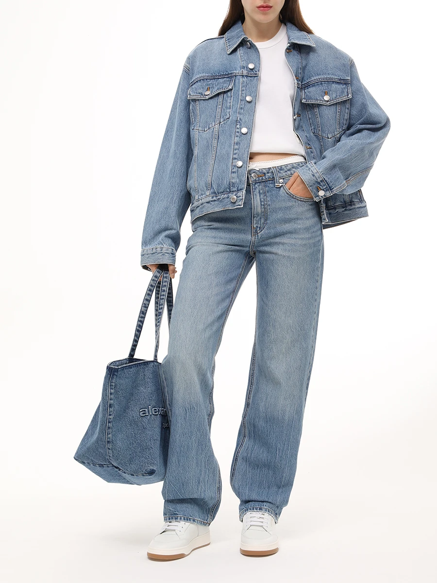 Куртка джинсовая ALEXANDER WANG 4DC1252581 486 Деним  Фото 2