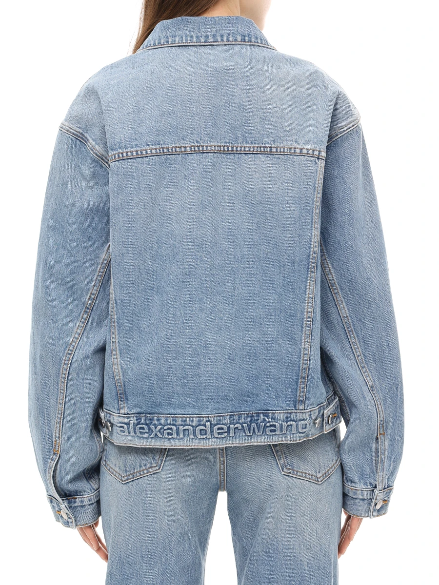 Куртка джинсовая ALEXANDER WANG 4DC1252581 486 Деним  Фото 3