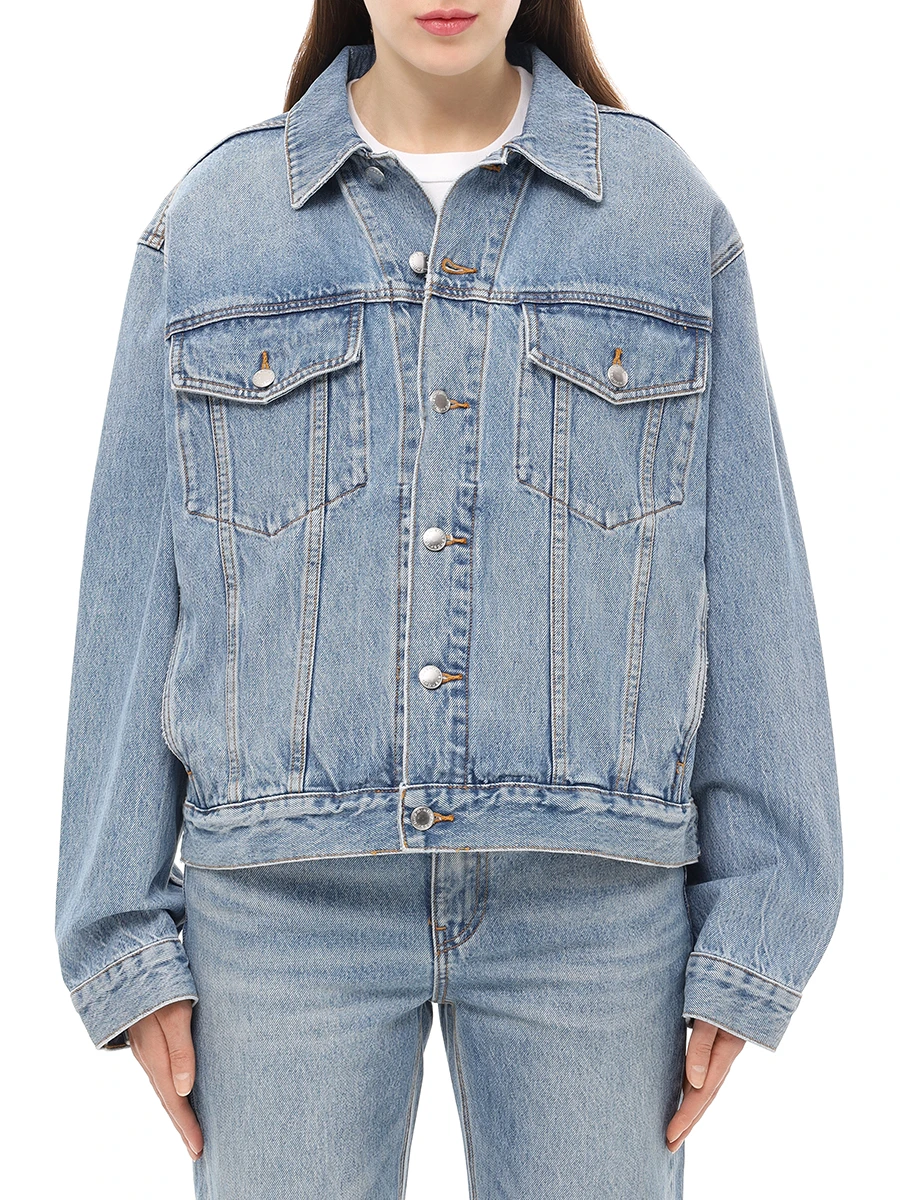 Куртка джинсовая ALEXANDER WANG 4DC1252581 486 Деним  Фото 4