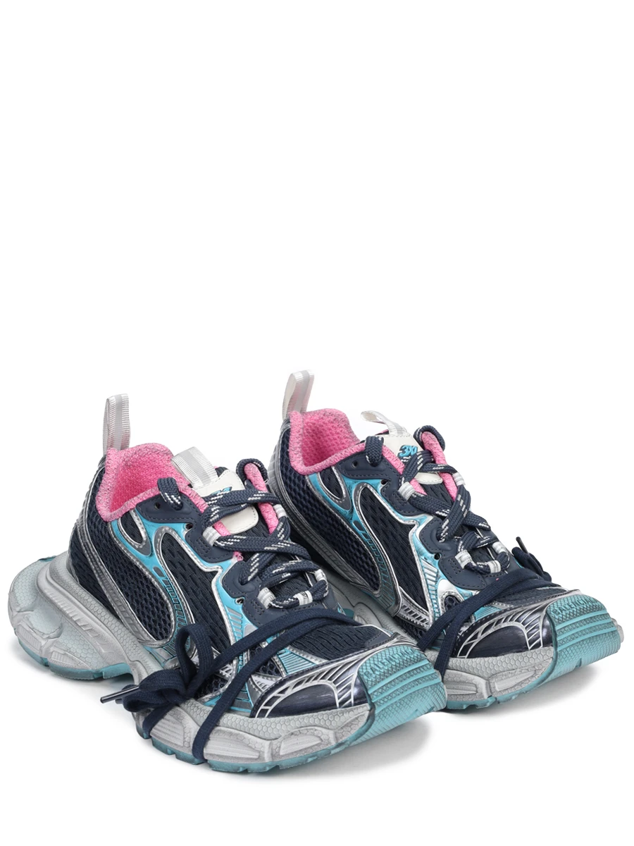 Кроссовки текстильные 3XL BALENCIAGA 734731-W3XL5-1245 Мультиколор  Фото 2