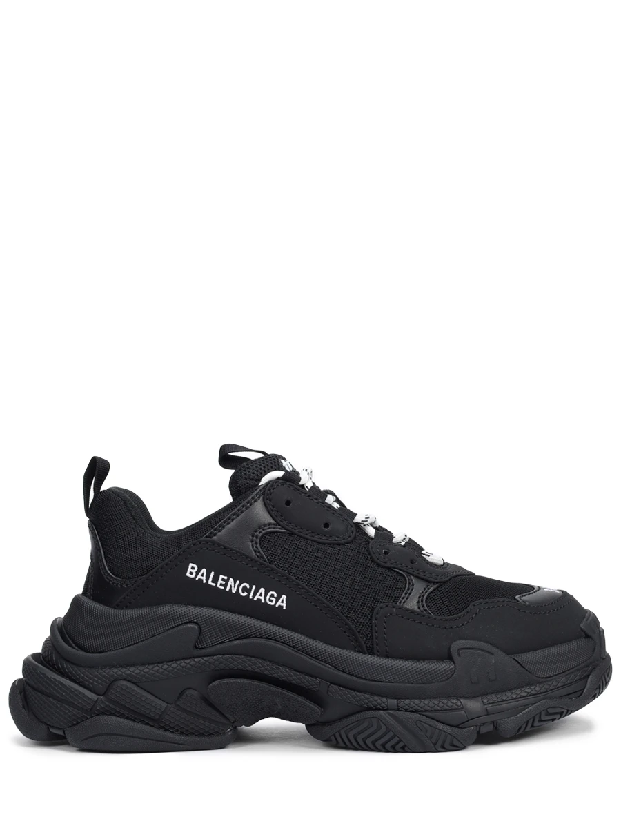 Кроссовки текстильные Triple S BALENCIAGA 524036-W2CA1-1000 Черный 