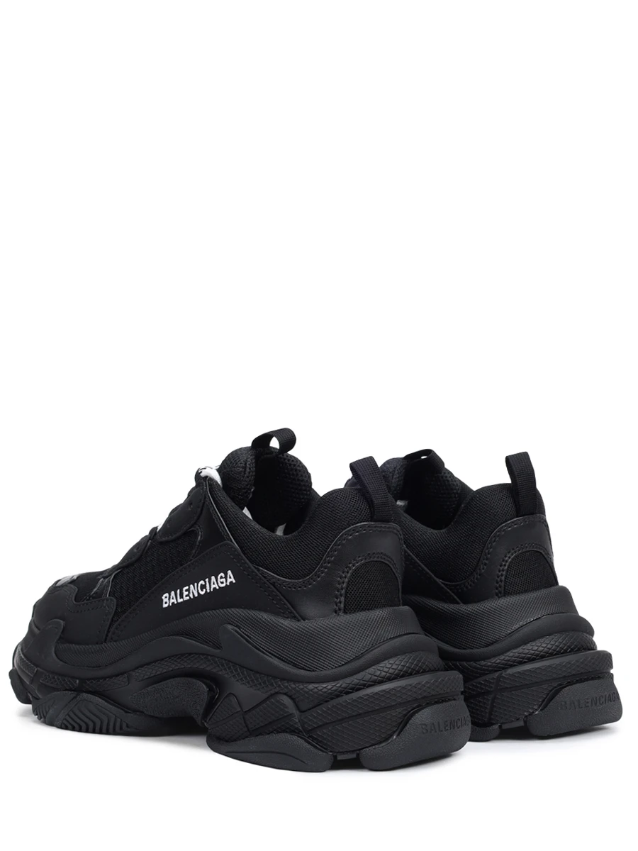 Кроссовки текстильные Triple S BALENCIAGA 524036-W2CA1-1000 Черный  Фото 4
