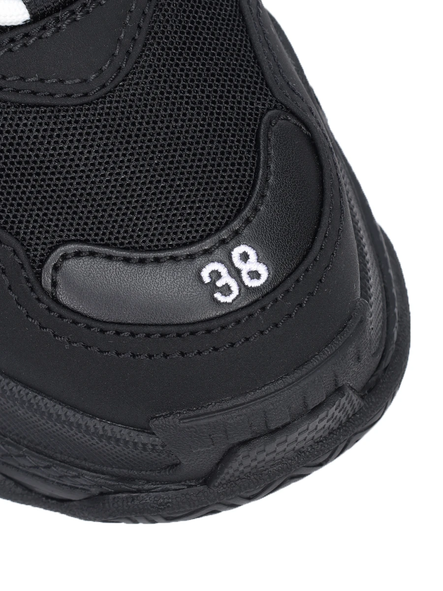 Кроссовки текстильные Triple S BALENCIAGA 524036-W2CA1-1000 Черный  Фото 5