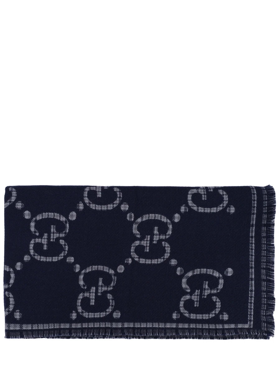 Шарф шерстяной GUCCI 660025 4G386 1468 Принт 