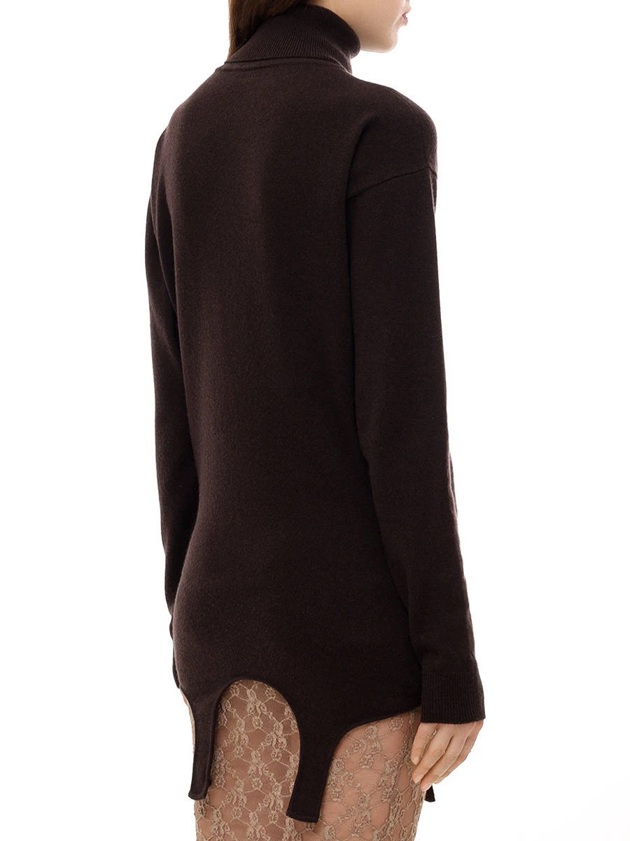 Водолазка кашемировая SAINT LAURENT 806969-YALL2-1082 Черный  Фото 3