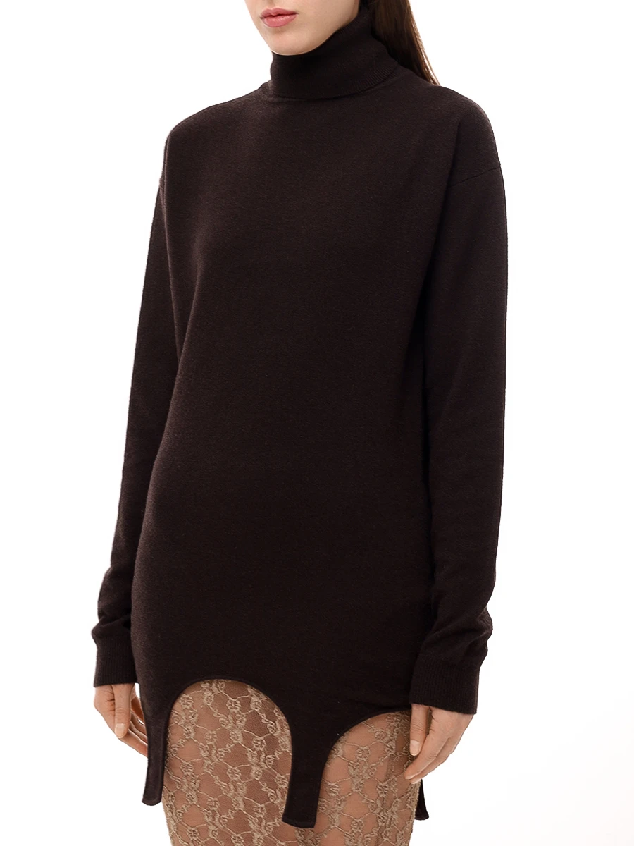 Водолазка кашемировая SAINT LAURENT 806969-YALL2-1082 Черный  Фото 4