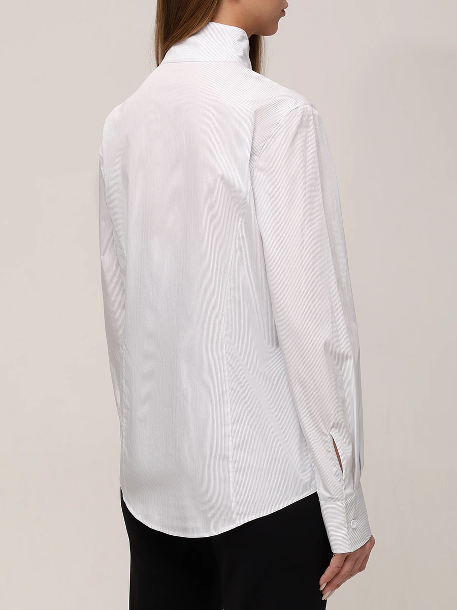 Рубашка хлопковая FENDI FS8199 AWZX F0ZNM Белый  Фото 3