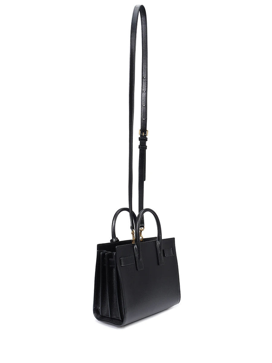 Сумка кожаная Sac De Jour SAINT LAURENT 392035 02G9W 1000 Черный  Фото 3