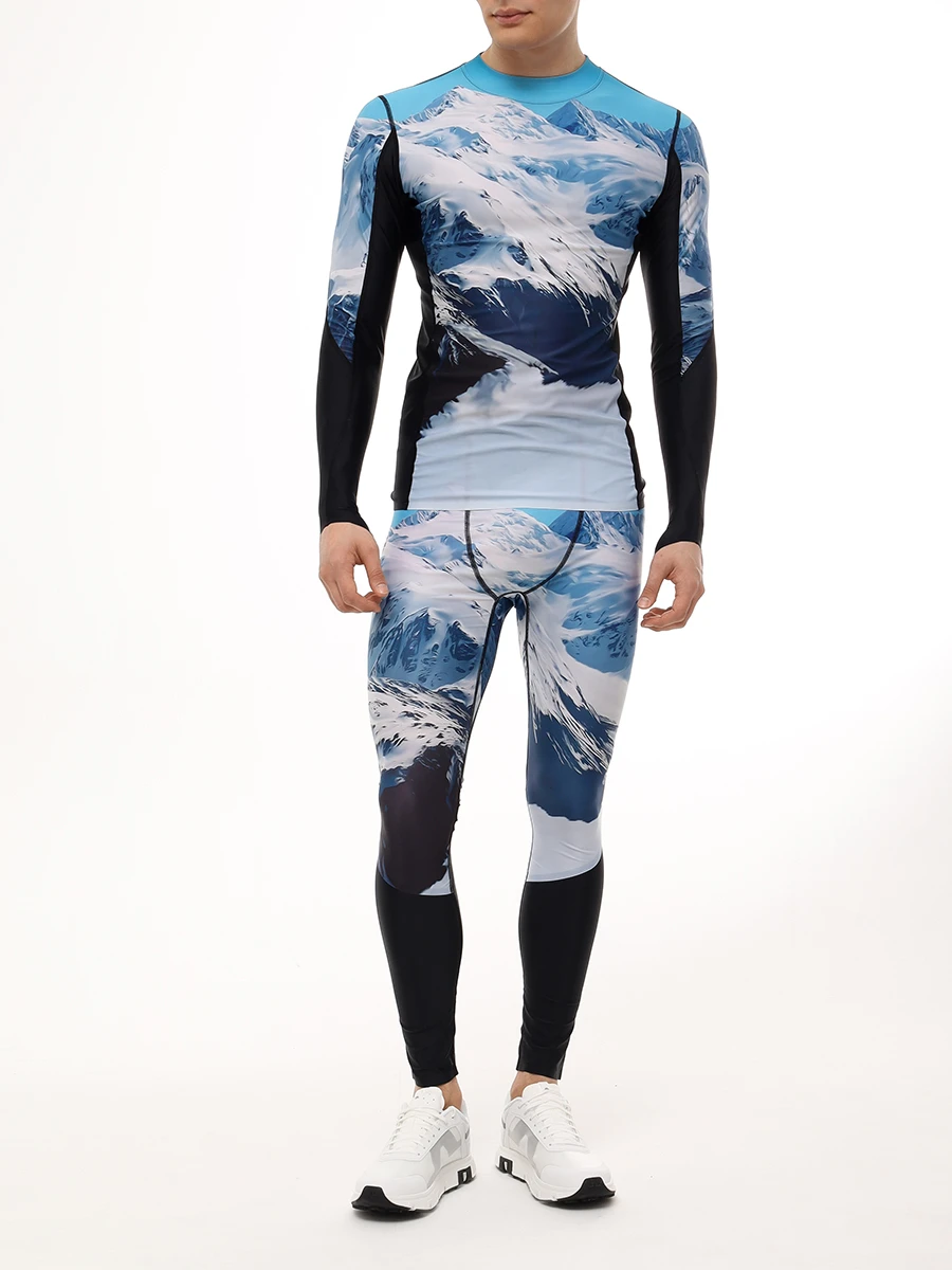 Комплект термобелья PERFECT MOMENT M10004352241/M10004362241/landscape Голубой  Фото 2