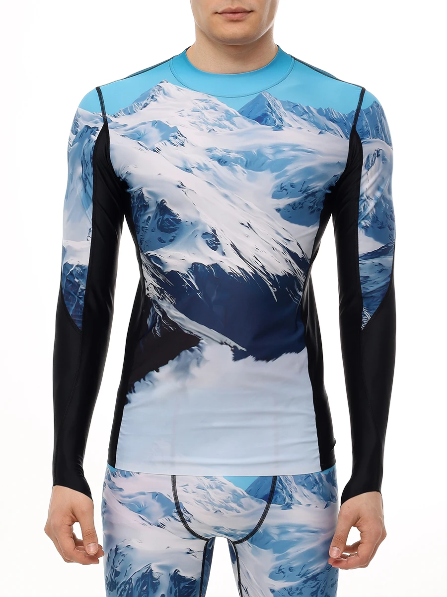 Комплект термобелья PERFECT MOMENT M10004352241/M10004362241/landscape Голубой  Фото 4