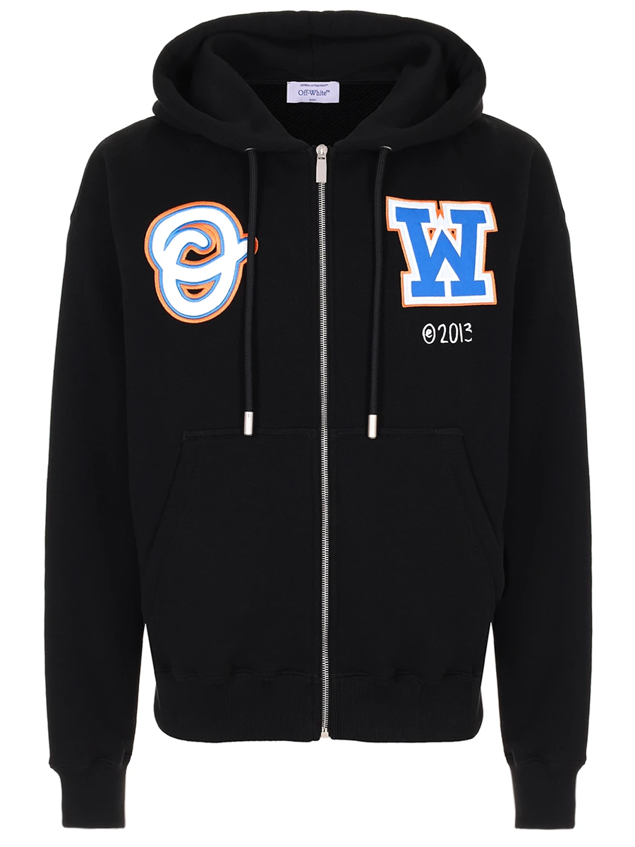 Олимпийка хлопковая OFF-WHITE OMBE015F24FLE004 1084 Принт 