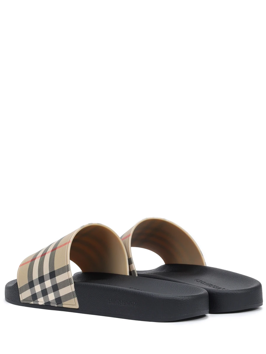 Шлепанцы резиновые BURBERRY 8056942 A7028 Черный  Фото 4