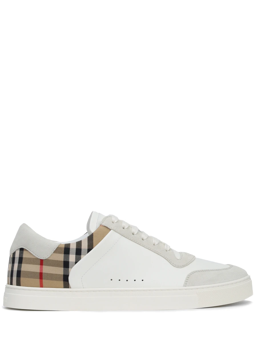 Кеды комбинированные BURBERRY 8069089 A9022 Белый 