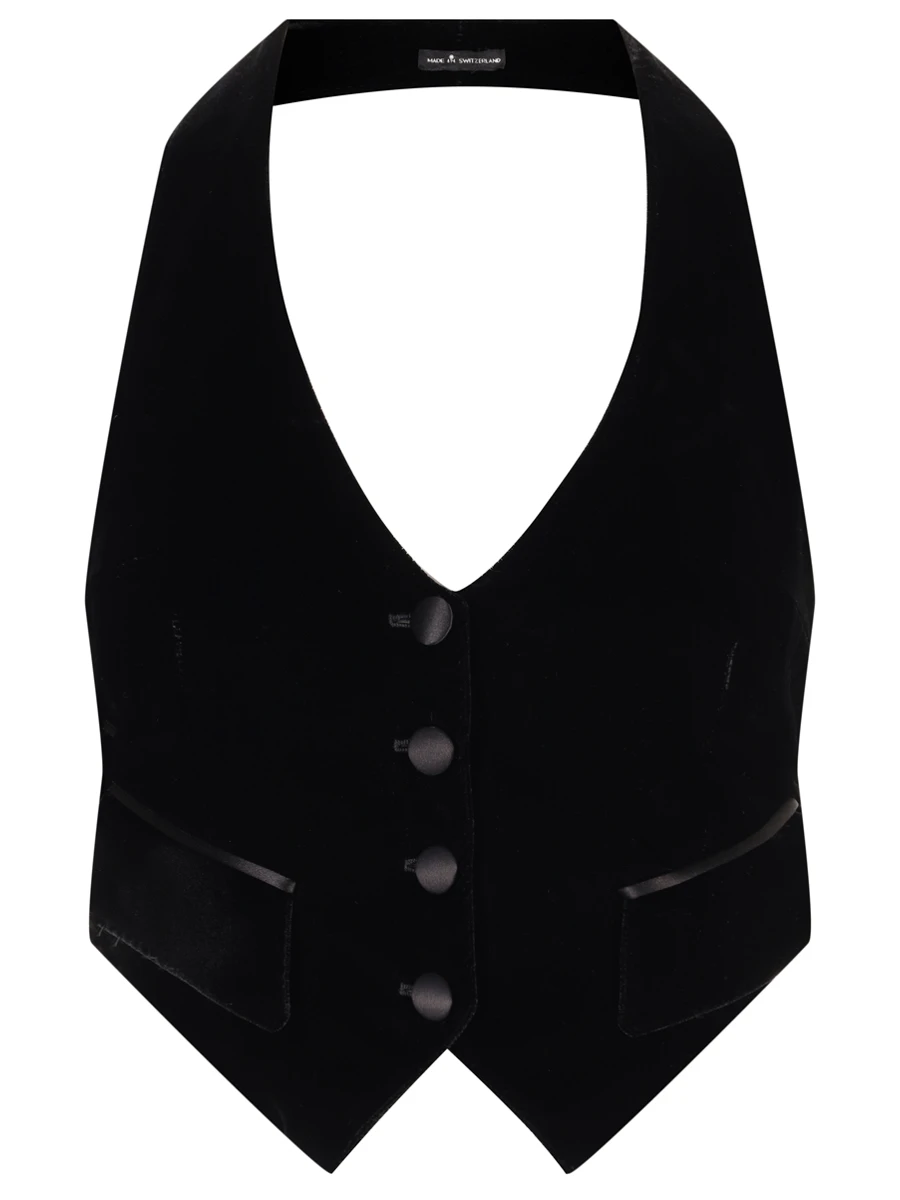 Жилет из вискозы TOM FORD WA0025-FAX1113 LB999 Черный 