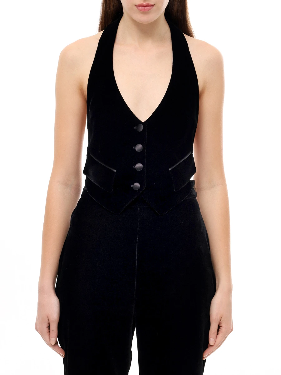 Жилет из вискозы TOM FORD WA0025-FAX1113 LB999 Черный  Фото 4