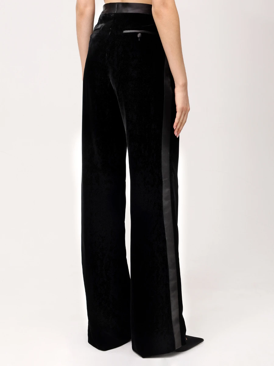 Брюки бархатные TOM FORD PAW585-FAX1113 LB999 Черный  Фото 3
