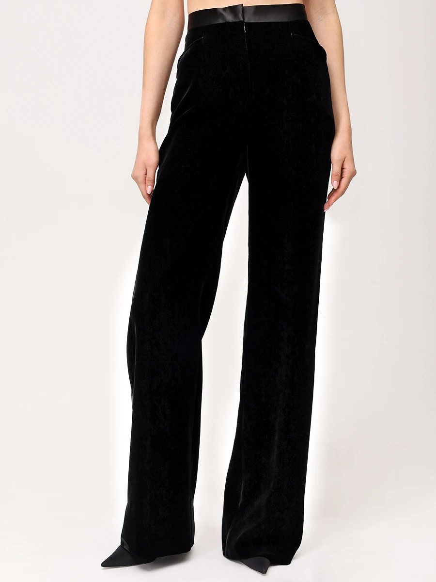 Брюки бархатные TOM FORD PAW585-FAX1113 LB999 Черный  Фото 4