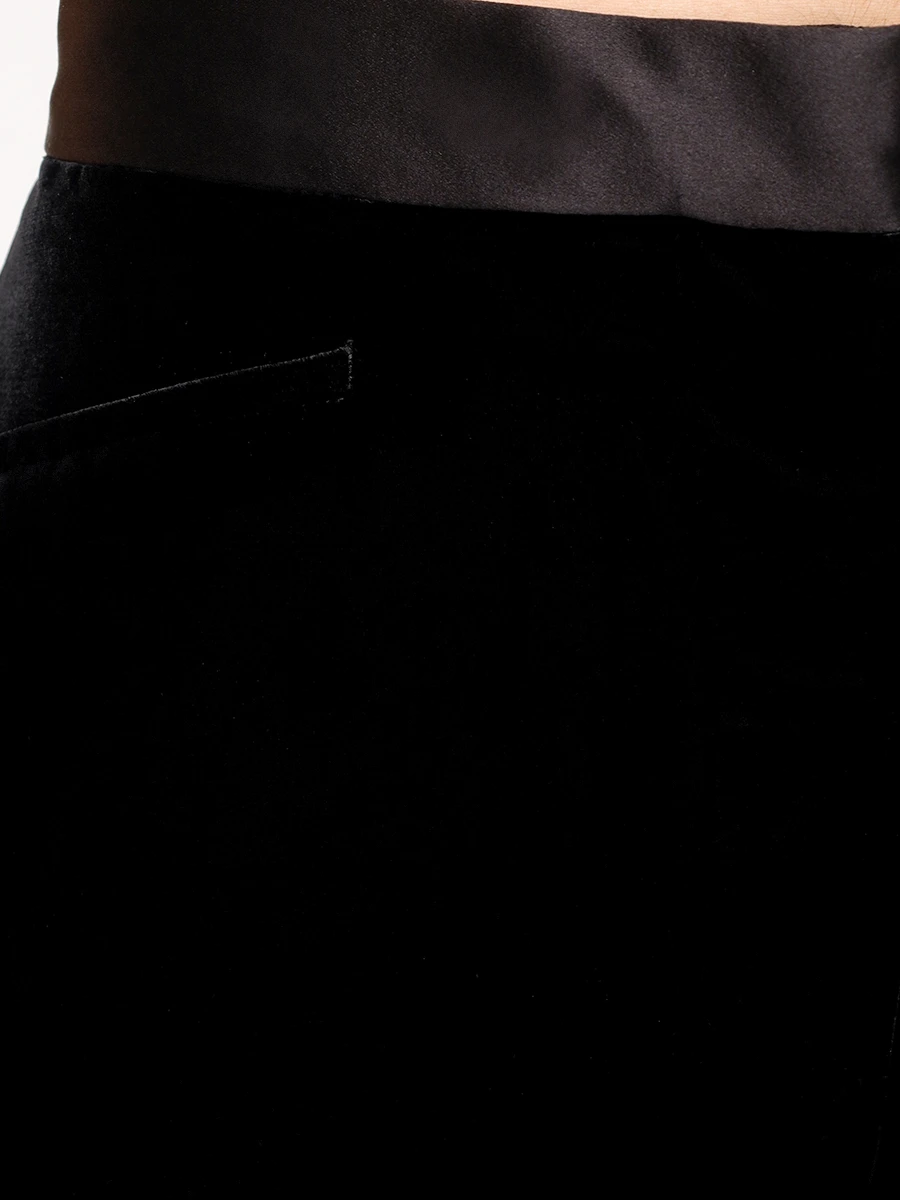 Брюки бархатные TOM FORD PAW585-FAX1113 LB999 Черный  Фото 5