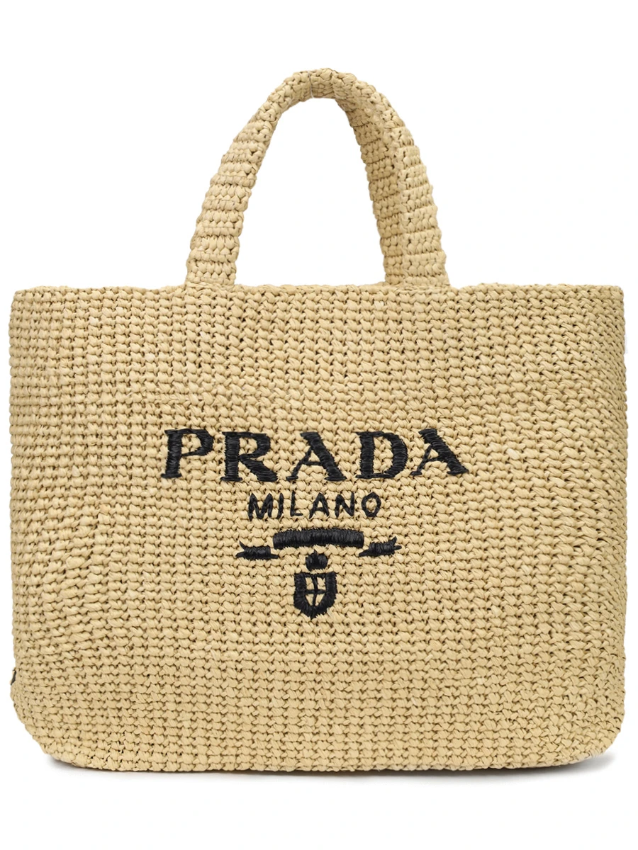 Сумка из рафии PRADA 1BG392VOOL2C2T F0018 Белый 