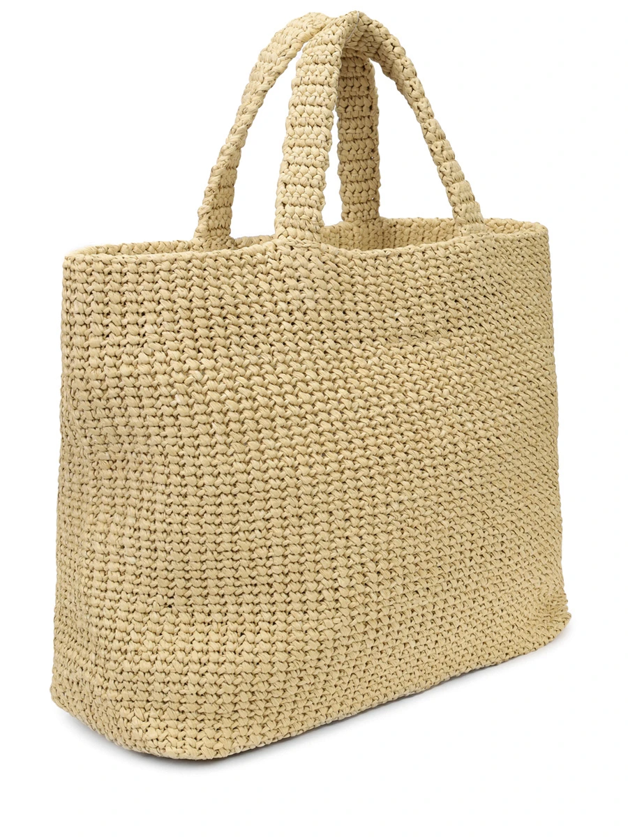 Сумка из рафии PRADA 1BG392VOOL2C2T F0018 Белый  Фото 3