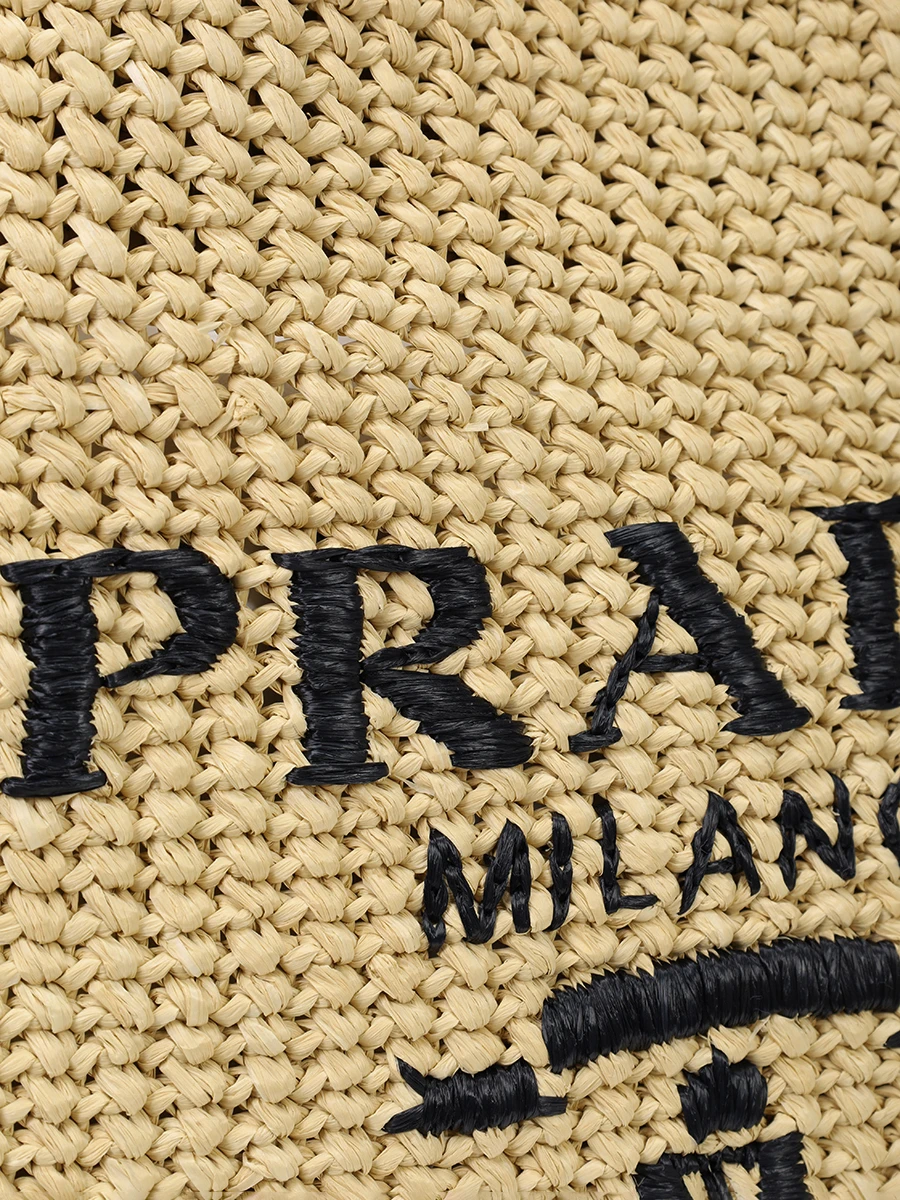 Сумка из рафии PRADA 1BG392VOOL2C2T F0018 Белый  Фото 5