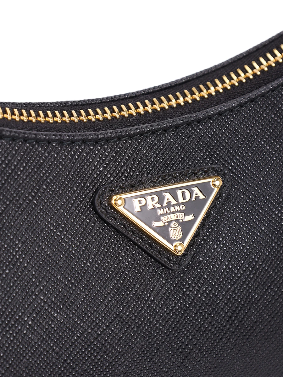 Сумка кожаная PRADA 1BH204VV2MNZV F0632 Черный  Фото 7