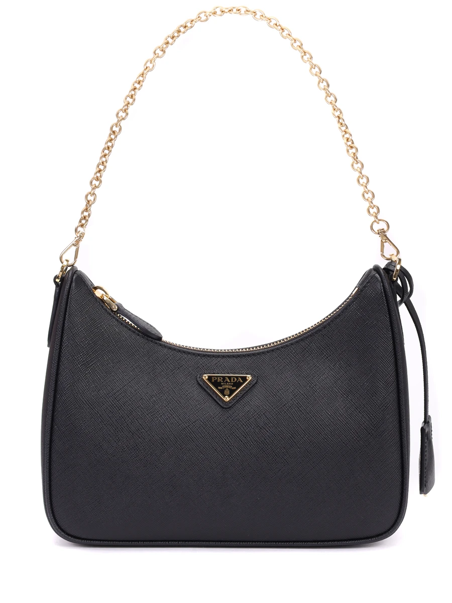 Сумка кожаная PRADA 1BH204VV2MNZV F0632 Черный  Фото 2