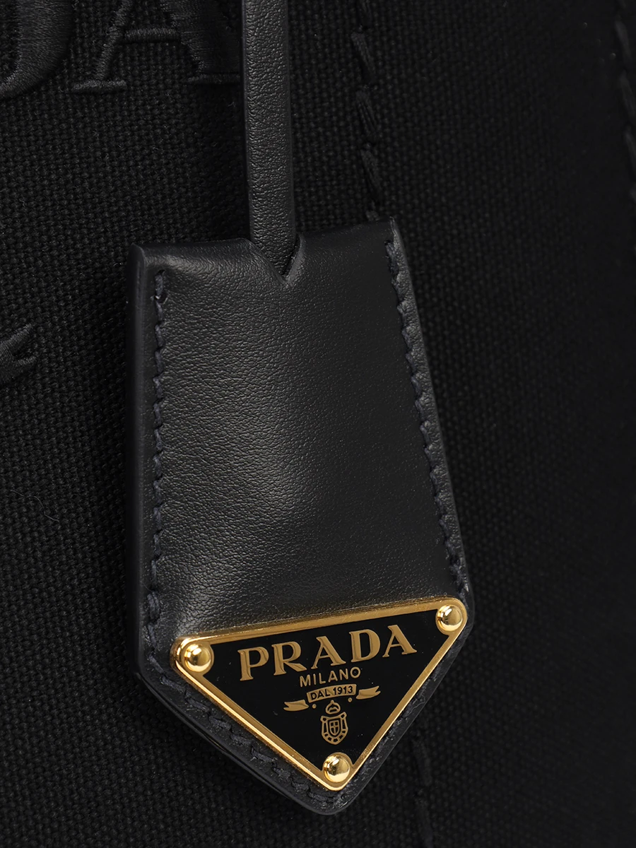 Сумка текстильная PRADA 1BG464V8OM2CYA F0002 Черный  Фото 5