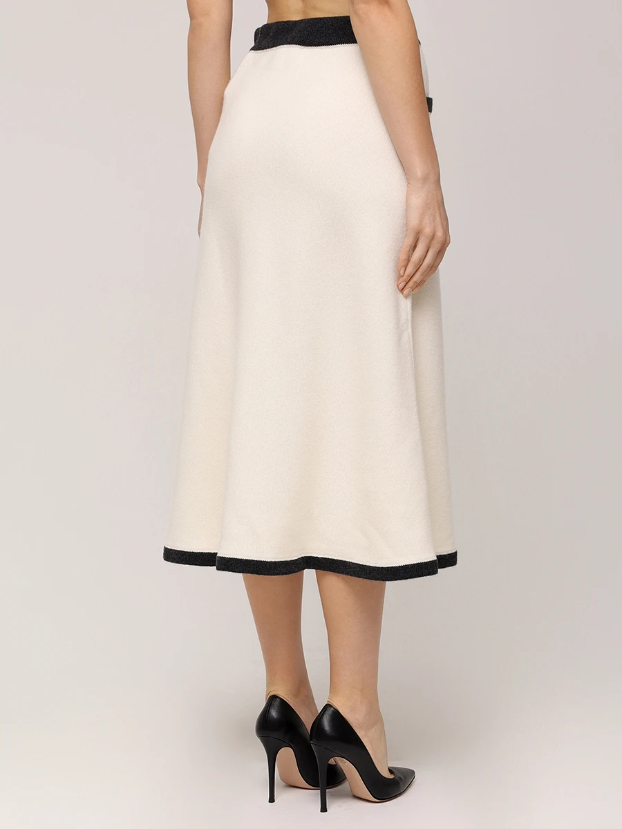 Костюм кашемировый FREE AGE W25.JK090.3004/W25.SK068.3004.101 Белый  Фото 6