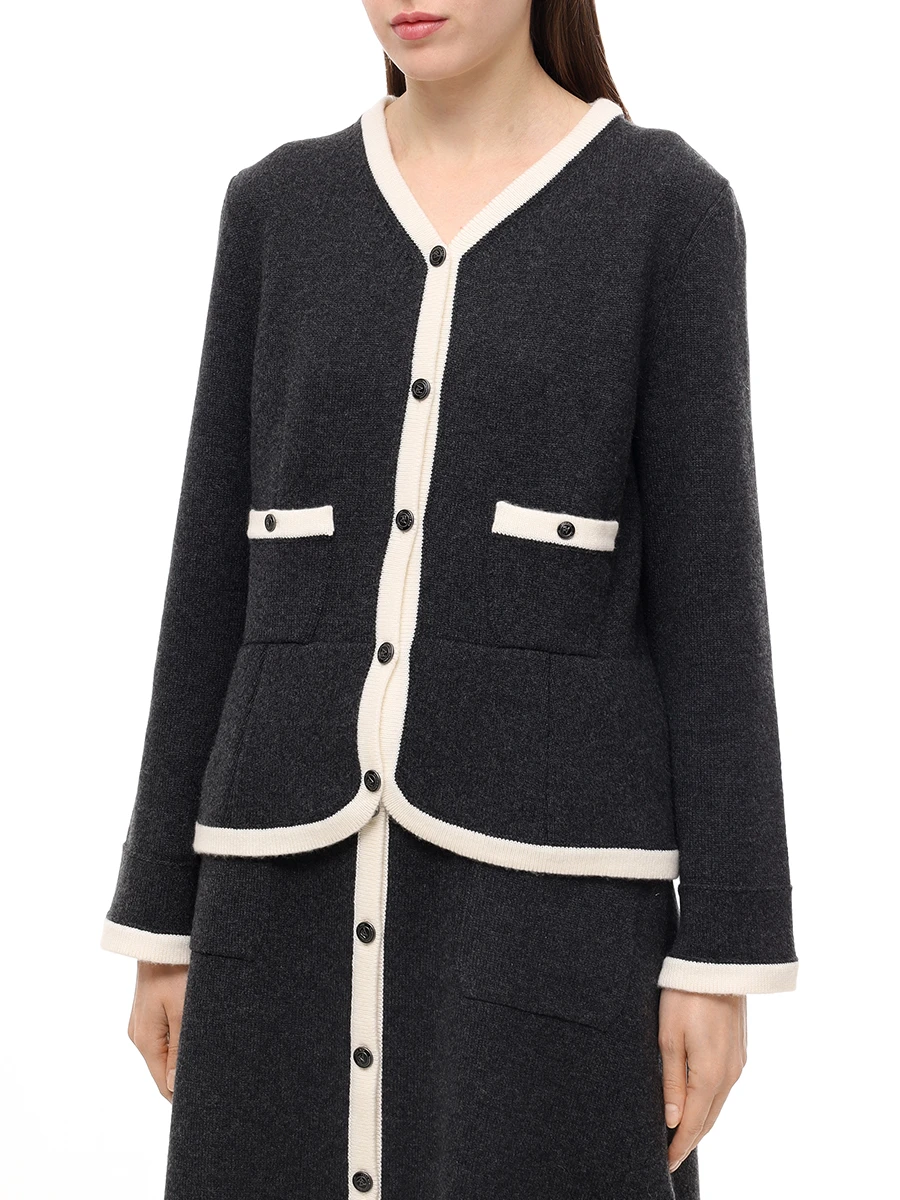 Костюм кашемировый FREE AGE W25.JK090.3004/W25.SK068.3004.991 Серый  Фото 4