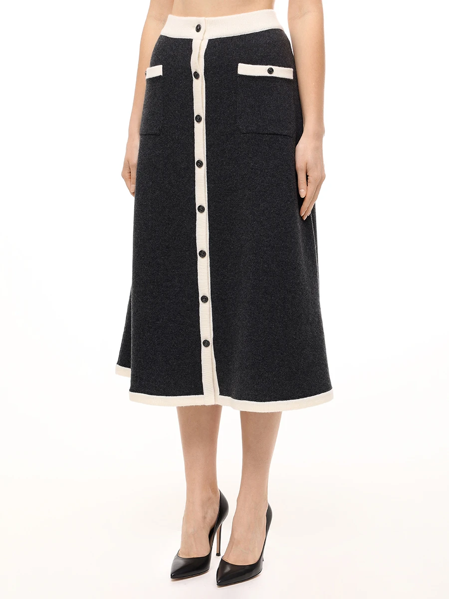 Костюм кашемировый FREE AGE W25.JK090.3004/W25.SK068.3004.991 Серый  Фото 7